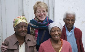 Clockwise from top: the author, Ángela, Zenaida and Olga Calvo Puig. 2014. 